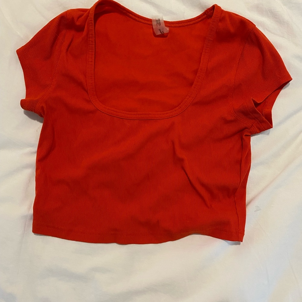 Outdoor Voices Red Crop Top